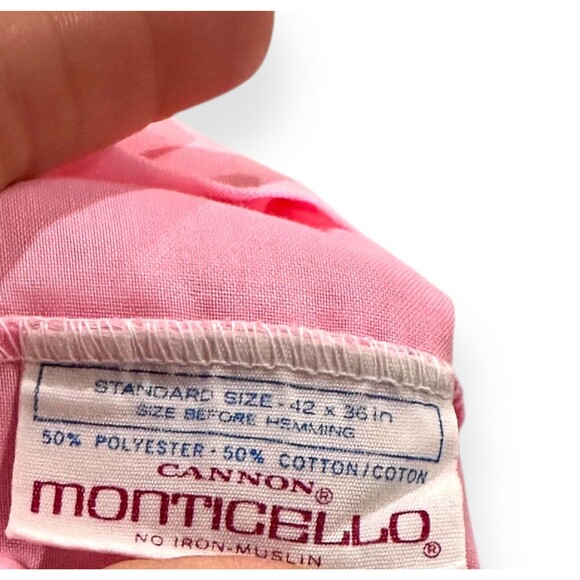 MCM 1970s Mod Cannon Monticello Malibu Stripe Pillowcases Standard Set of 2 - Picture 7 of 16